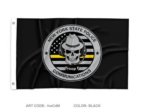 NYSP troop f communications Wall Flag - fveCdM