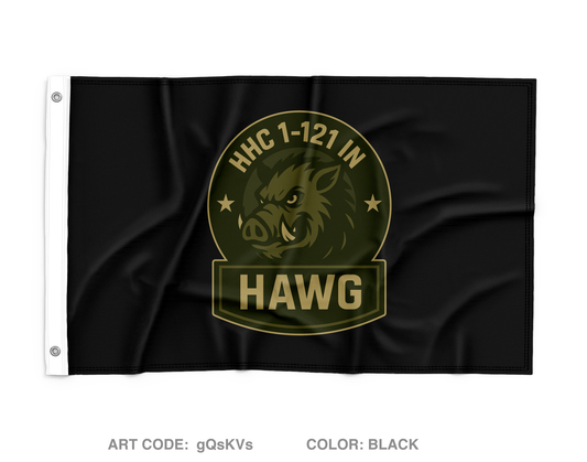 HHC/1-121 IN Wall Flag - gQsKVs