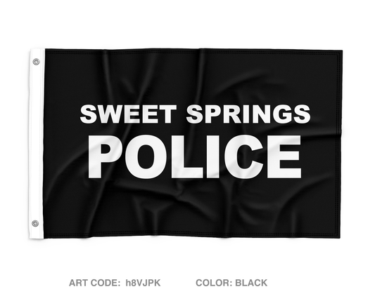 Sweet Springs Police Wall Flag - h8VJPK