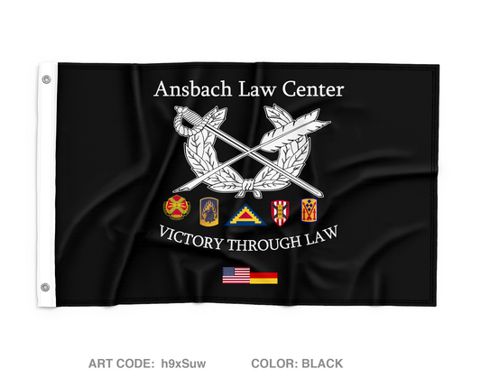 Ansbach Law Center Wall Flag - h9xSuw