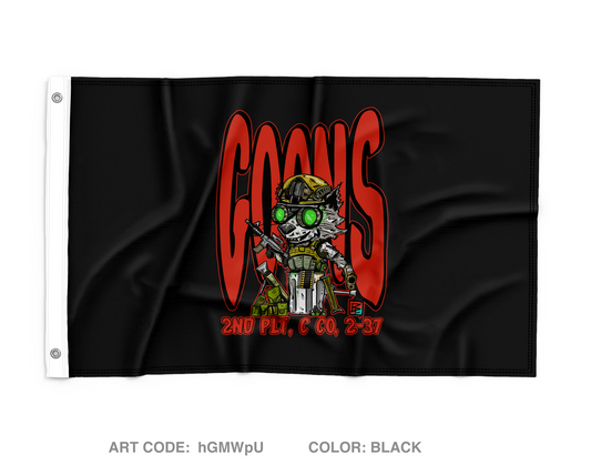 2nd Platoon "GOONS" Wall Flag - hGMWpU
