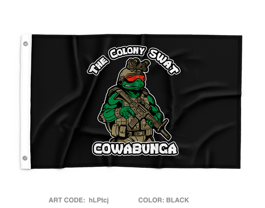 The Colony Police Department SWAT Wall Flag - hLPtcj