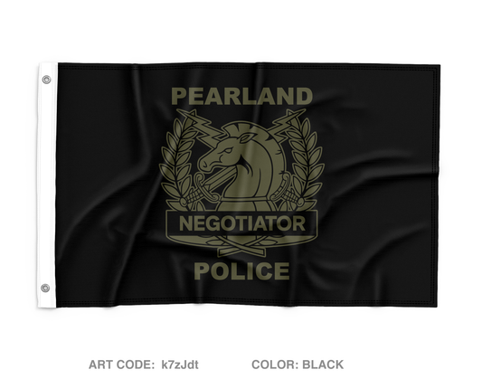 Pearland SWAT / Hostage Negotiation Team Wall Flag - k7zJdt