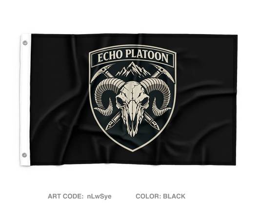 Echo Platoon Wall Flag - nLwSye