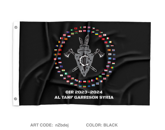 C TRP, 1-89 CAV, 2nd BDE, 10th MTN Wall Flag - nZbdej