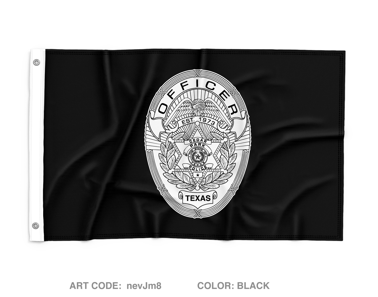 CUSTOM Cedar Park Police Department Wall Flag - nevJm8