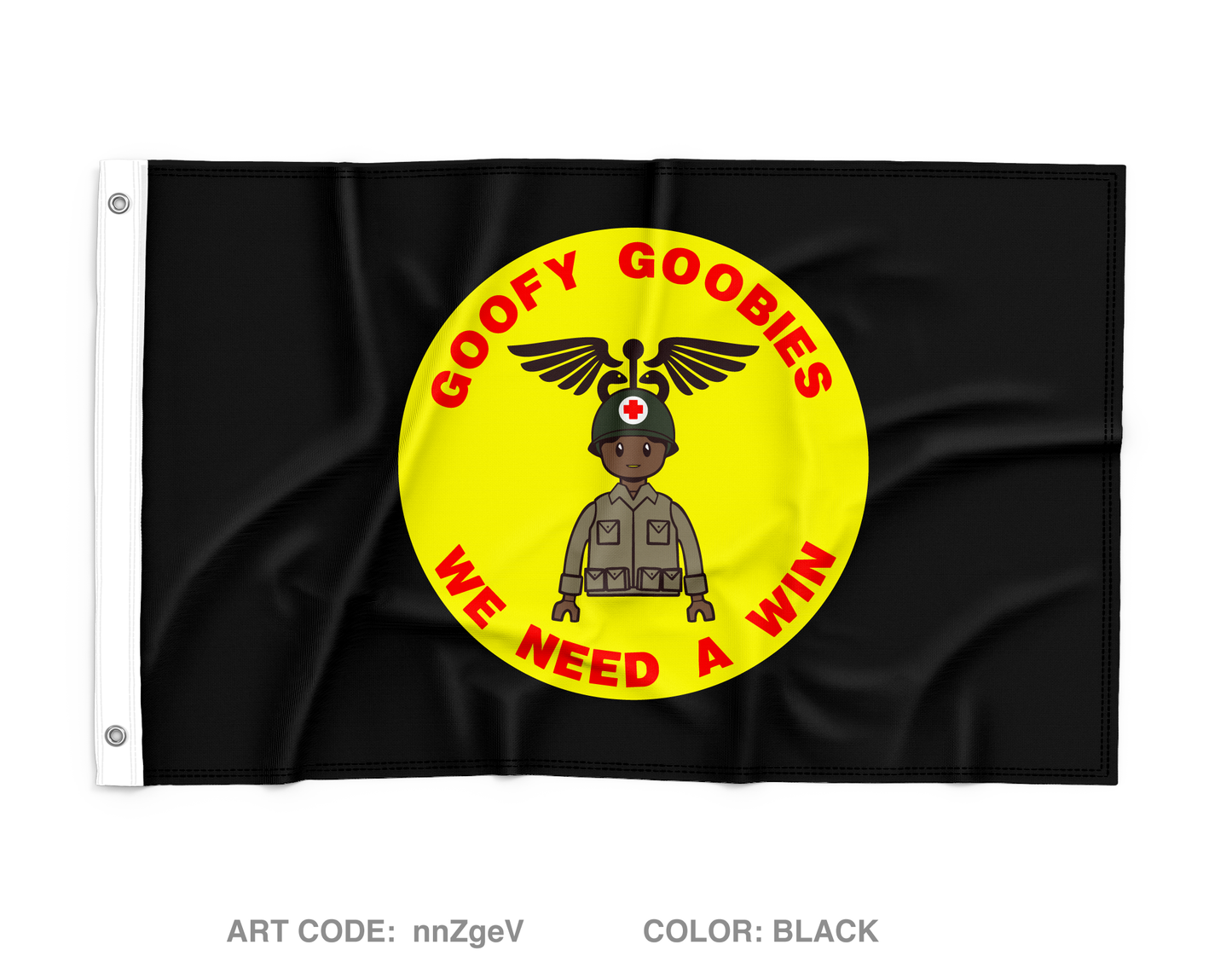 41st FAB, 1-77 FAR, HHB Medical Platoon Wall Flag - nnZgeV