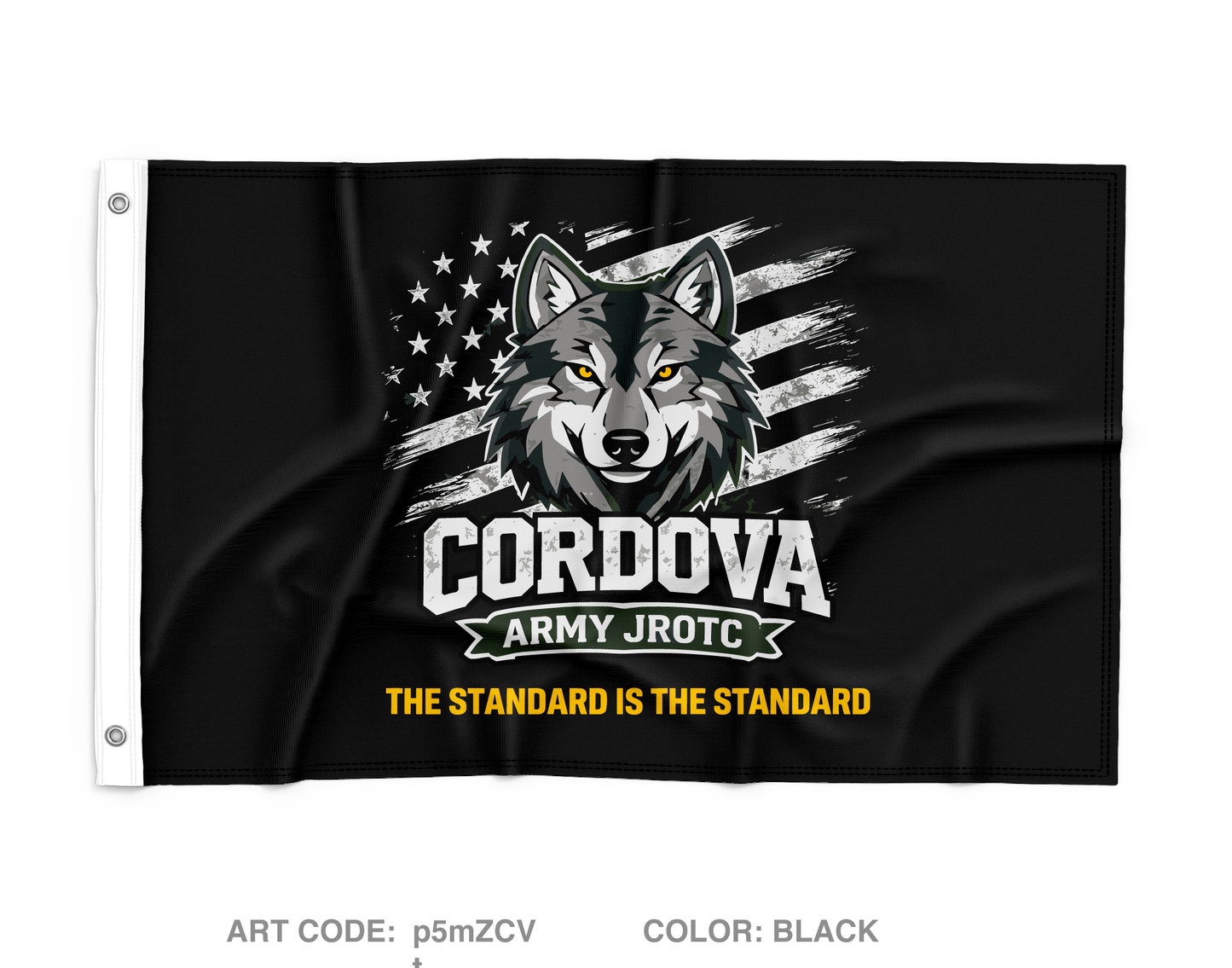 Cordova High School Army JROTC Wall Flag - p5mZCV