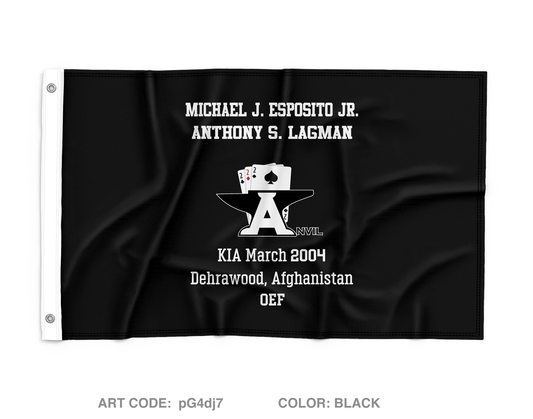 A CO, 2-22IN, 1BCT, 10TH MTN Wall Flag - pG4dj7
