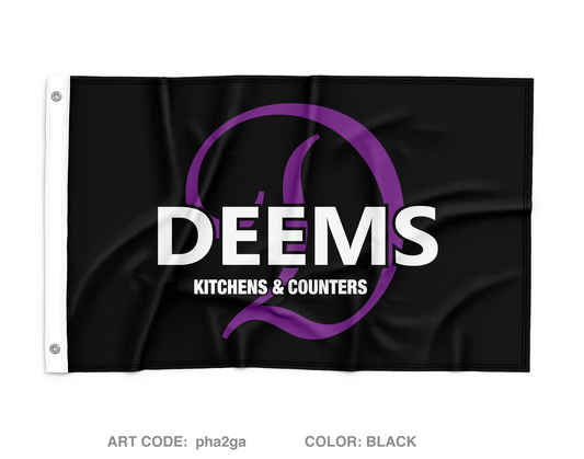 Deems Kitchen and Counters Wall Flag - pha2ga