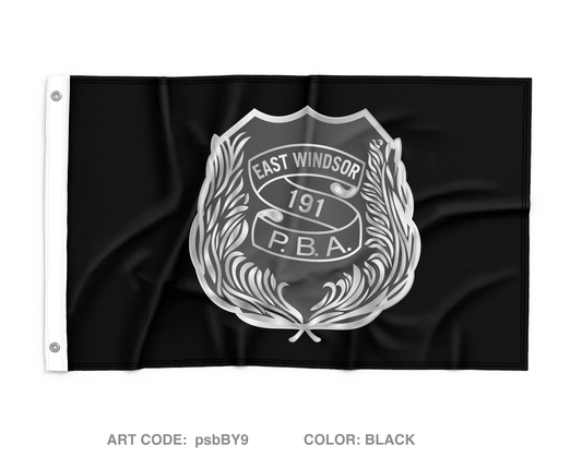 East Windsor PBA #191 Fundraising Collection Wall Flag - psbBY9
