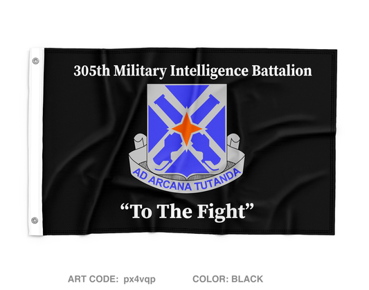 305th MI BN Wall Flag - px4vqp