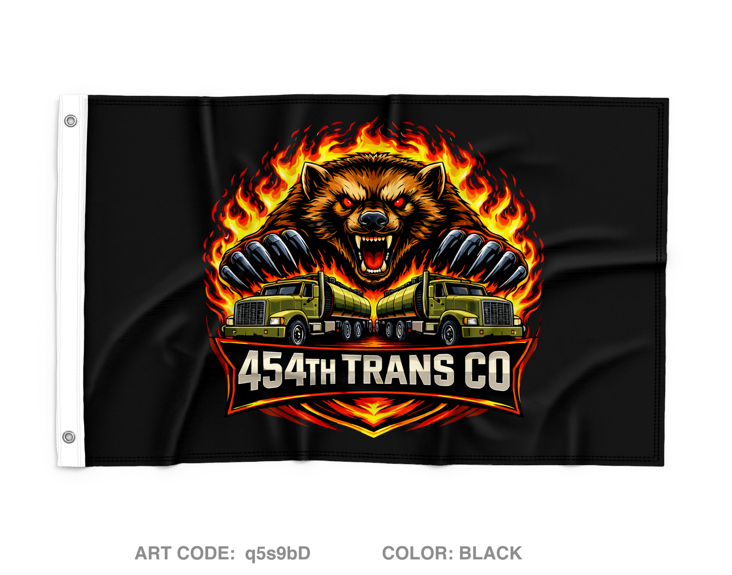 454th TC CO Wall Flag - q5s9bD