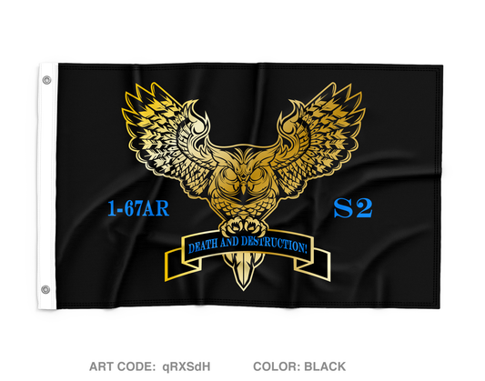 S2, 1-67 AR Wall Flag - qRXSdH