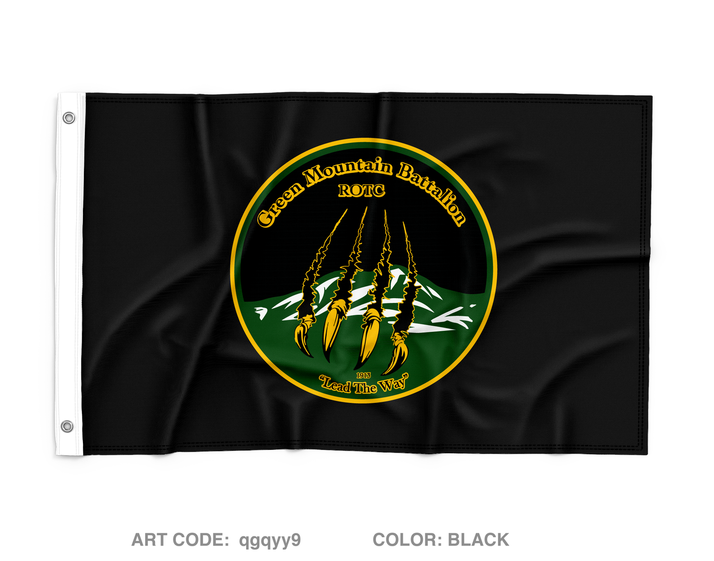 Green Mountain Battalion, 2 BDE, USACC Store 1 Wall Flag - qgqyy9