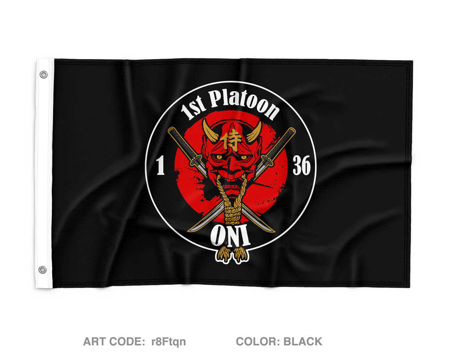 A CO, 1 BN, 36 IN REGT Wall Flag - r8Ftqn