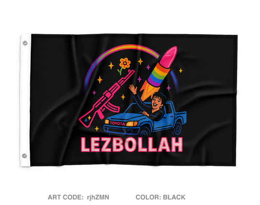 Lezbollah Fundraising Collection Wall Flag - rjhZMN