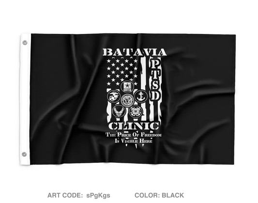 Batavia VA PTSD Clinic Wall Flag- sPgKgs