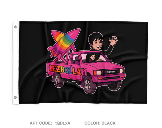 Lezbollah Fundraising Collection Wall Flag - tQDLxA