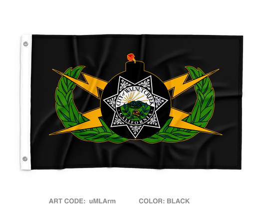 Walnut Creek Police Bomb Squad Wall Flag - uMLArm
