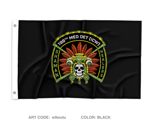 198th Medical Detachment - ICW Wall Flag - w9wutu