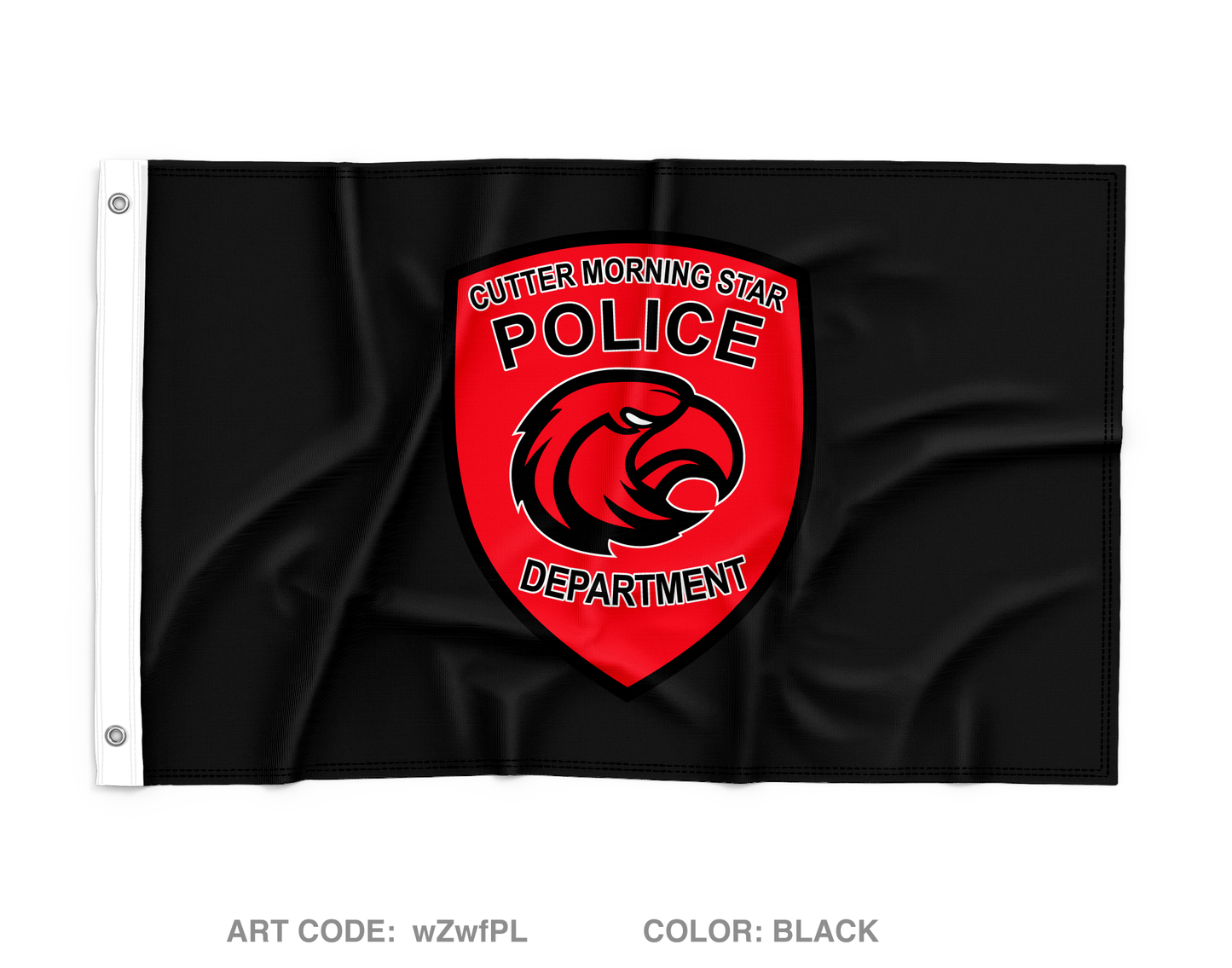Cutter Morning Star Police Wall Flag - wZwfPL