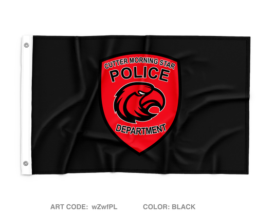 Cutter Morning Star Police Wall Flag - wZwfPL
