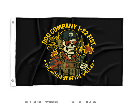 DOG COMPANY FIST Wall Flag - xW8c3n