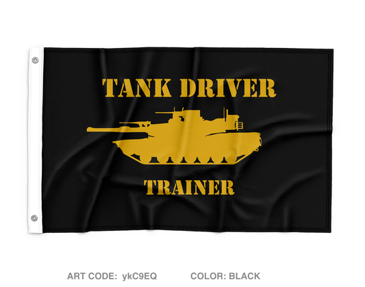 Tank Driver Trainer Wall Flag - ykC9EQ