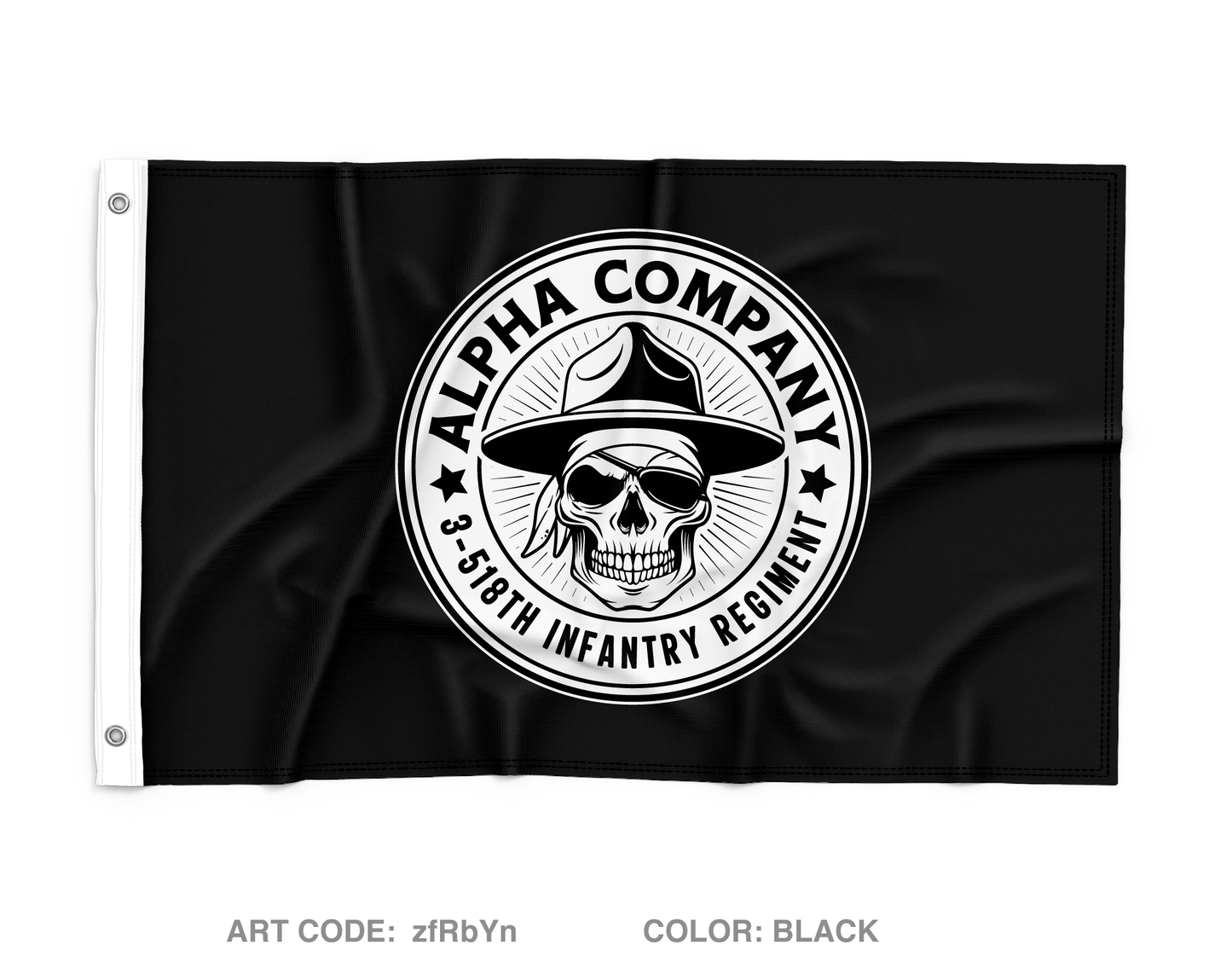 3-518 INF REGT Wall Flag - zfRbYn