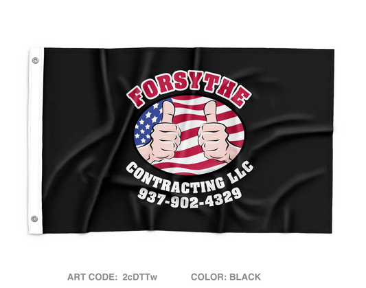 Forsythe Contracting LLC Wall Flag - 2cDTTw