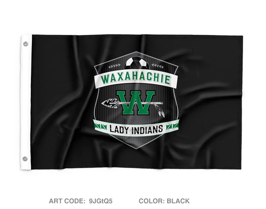 Waxahachie Lady Indian Soccer Wall Flag - 36zhQ3