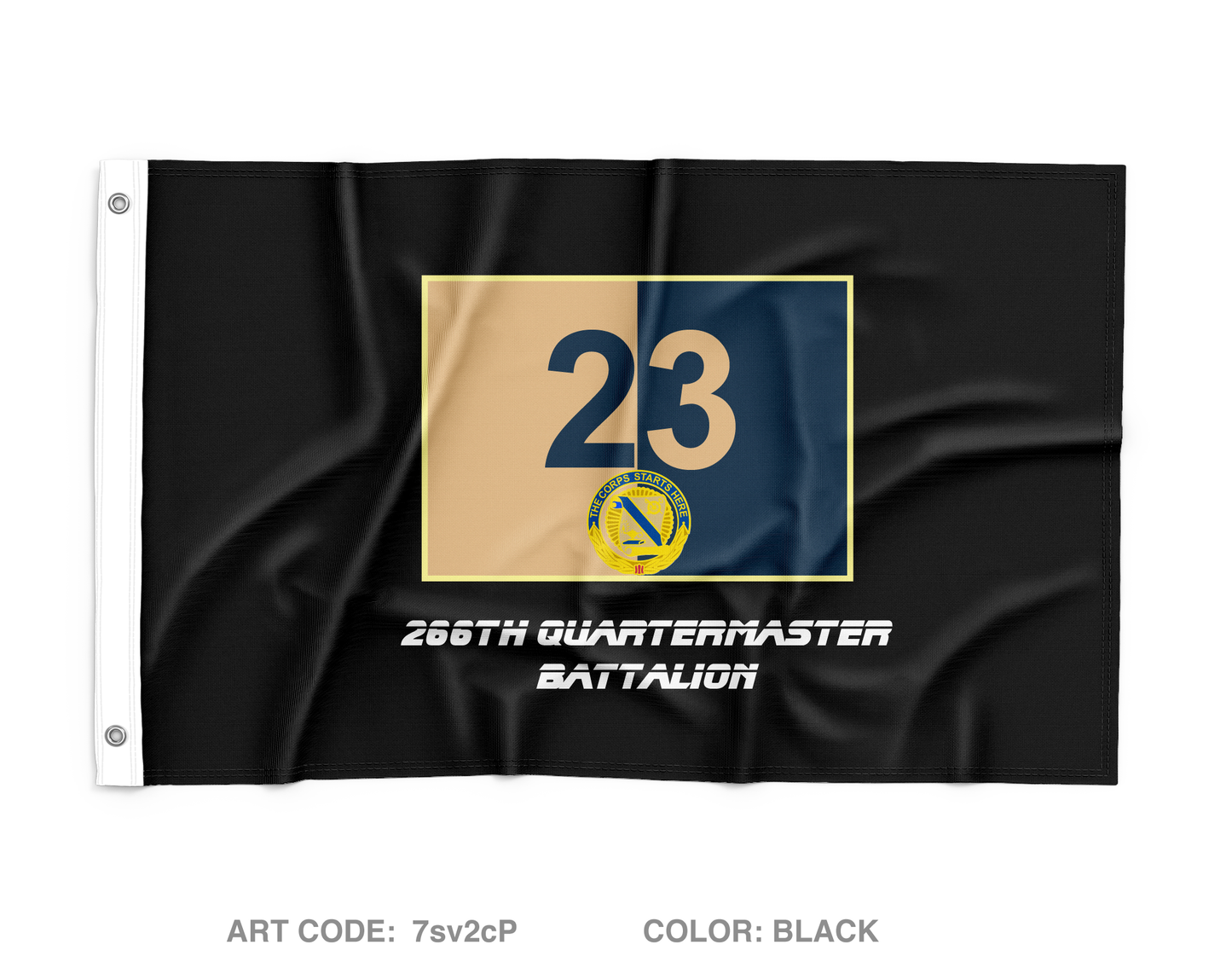 266th Quartermaster Battalion Wall Flag - 7sv2cP