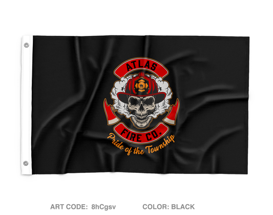 Atlas Fire Co. Wall Flag - 8hCgsv