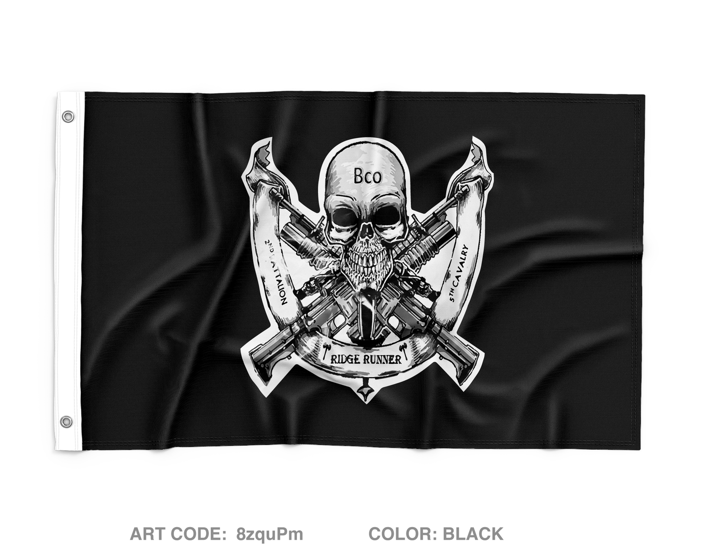 B Co, 2-5 BN, HQ Platoon Wall Flag - 8zquPm