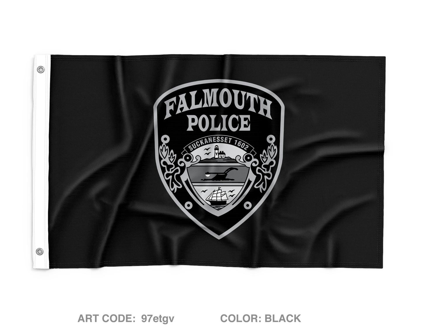 Falmouth Police Department Wall Flag - 97etgv