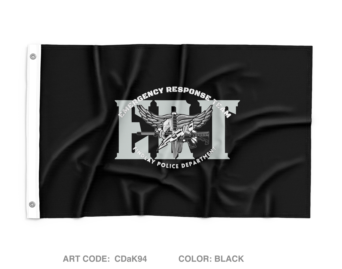 Findlay Police Department ERT Wall Flag - CDaK94