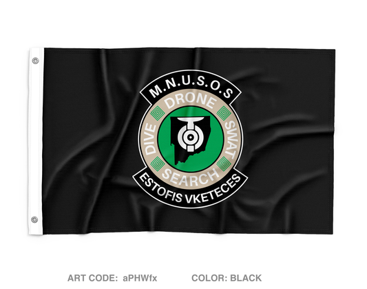 Muscogee Nation UAV Special Operation Squadron Wall Flag - aPHWfx