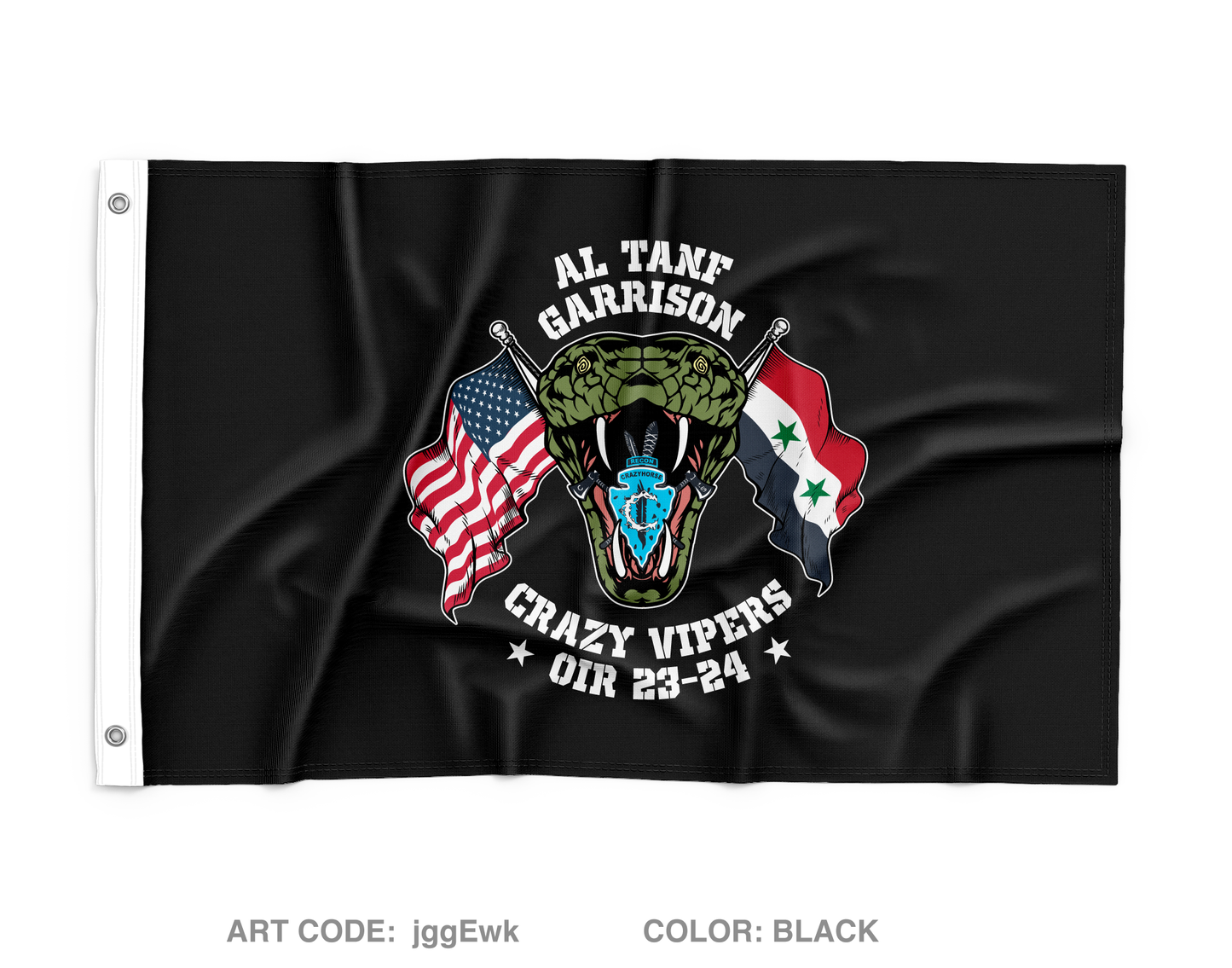 PLT, C-troop, 1-89 CAV 2nd BGD 10th MTN Div Wall Flag - jggEwk