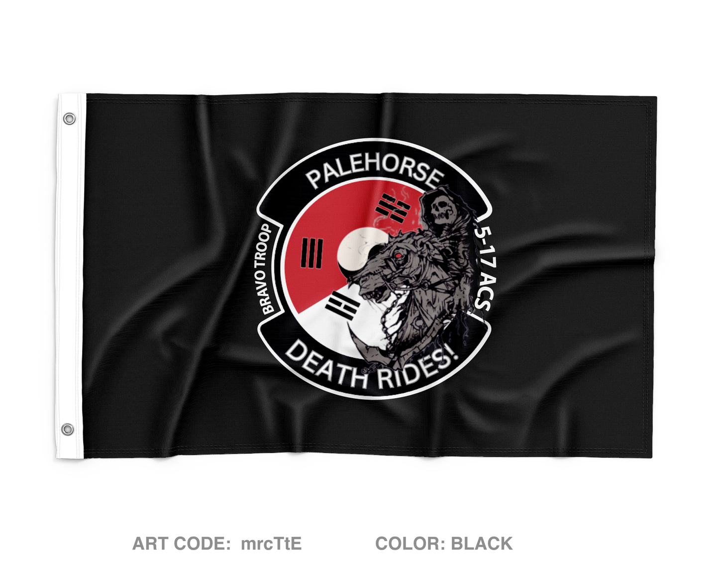 B TRP, 5-17 ACS, 2CAB Wall Flag - mrcTtE