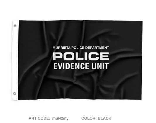 Murrieta Police Department Evidence Unit Wall Flag - muN2my