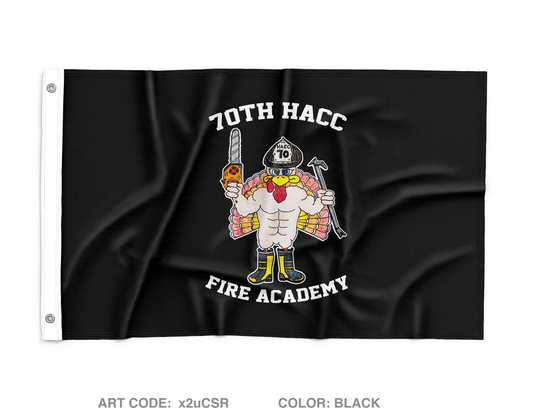 70th HACC Fire Academy Wall Flag - x2uCSR