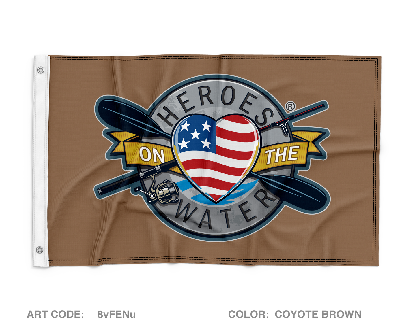 Heroes on the Water National Wall Flag