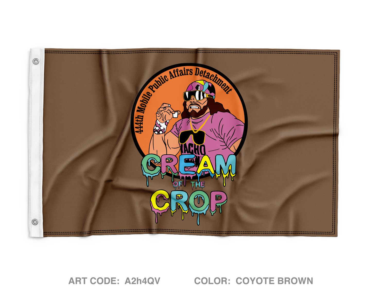 444th Mobile Public Affairs Detachment Wall Flag - A2h4QV