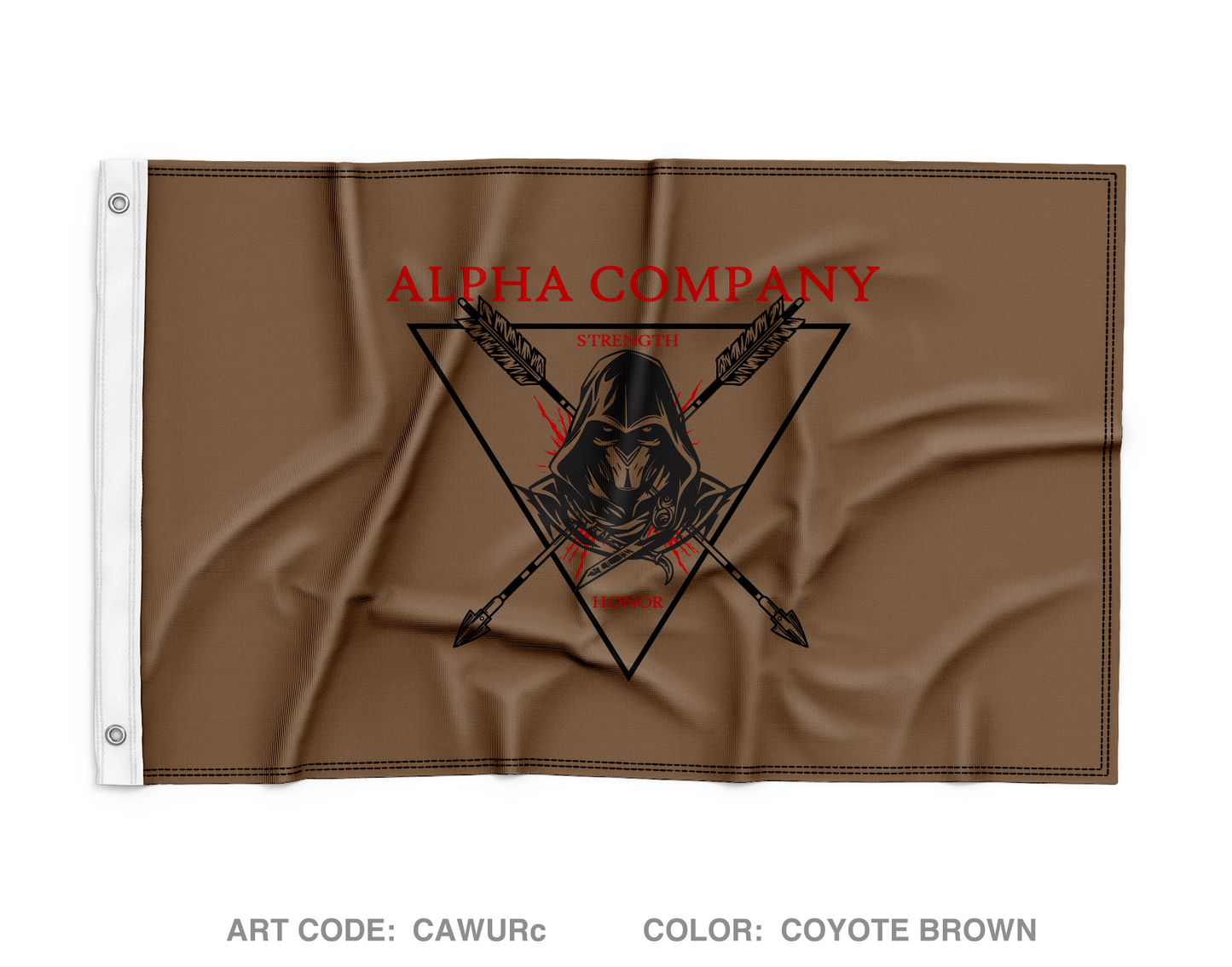 A Co, 7th NCOA Wall Flag - CAWURc