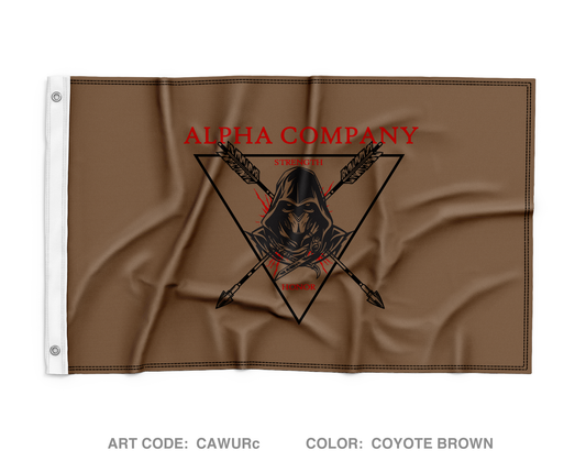 A Co, 7th NCOA Wall Flag - CAWURc