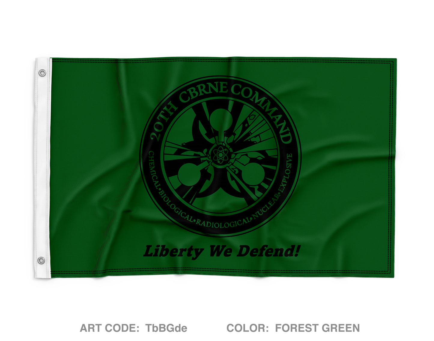 20th CBRNE Command - Command Group Wall Flag - TbBGde