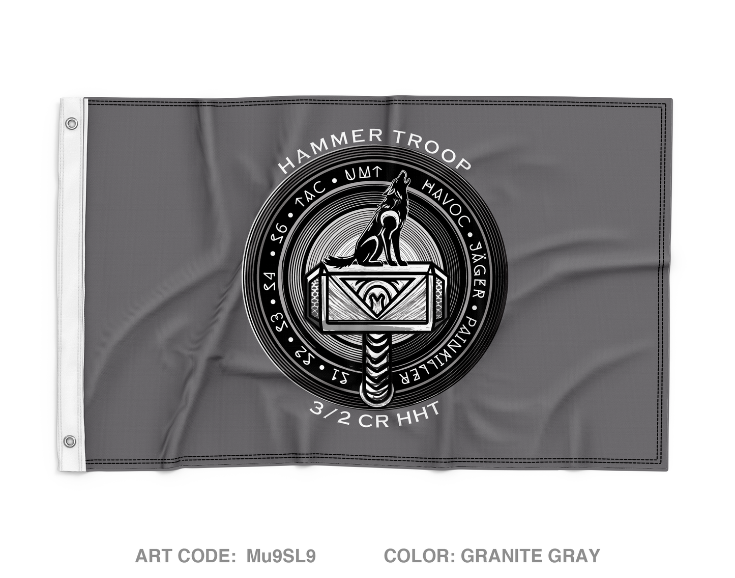 Hammer Troop, 3/2CR Wall Flag - Mu9SL9