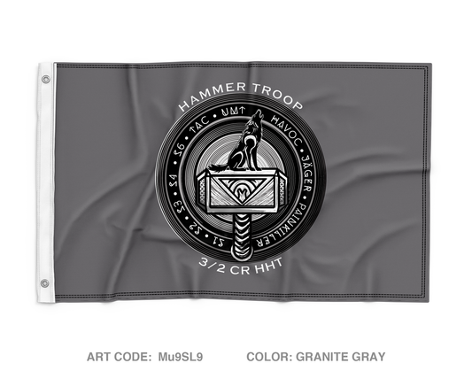Hammer Troop, 3/2CR Wall Flag - Mu9SL9