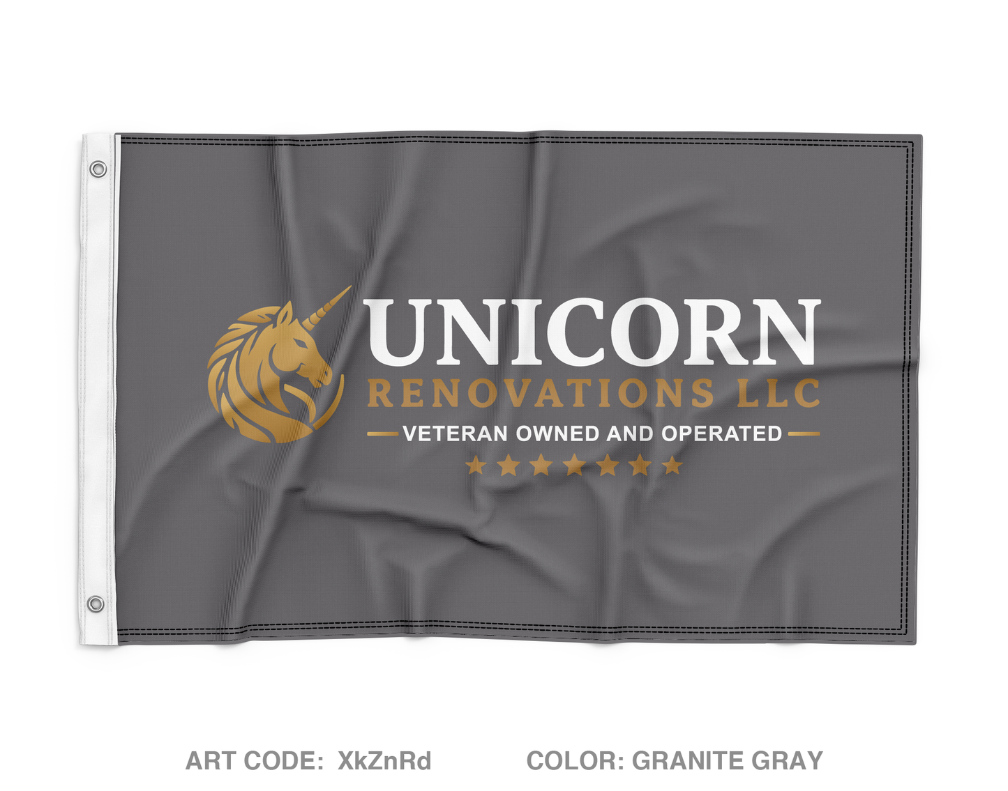 Unicorn Renovations LLC Wall Flag - XkZnRd
